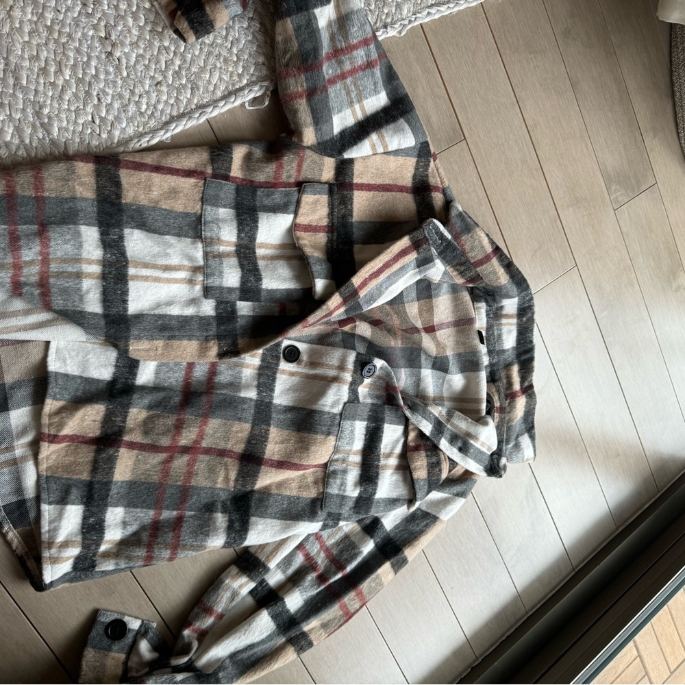 Plaid Button-Up Shirt